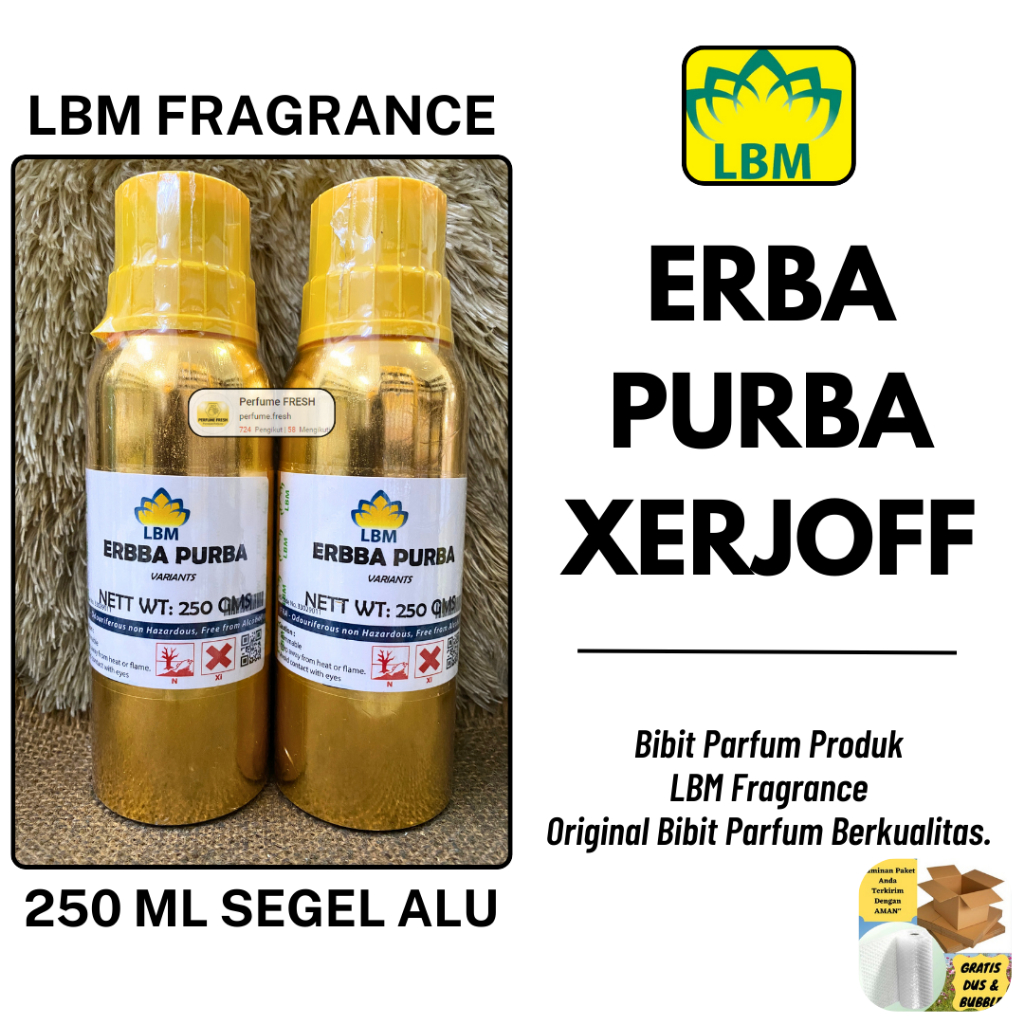 ERBA PURBA 250 ML SEGEL Alumunium Bibit Parfum LBM Fragrance