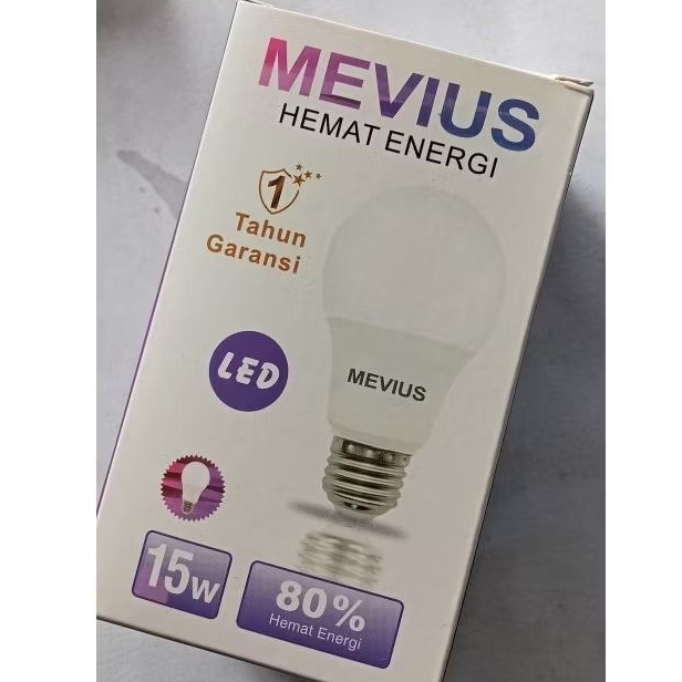 Lampu led bohlam mevius 15 watt garansi