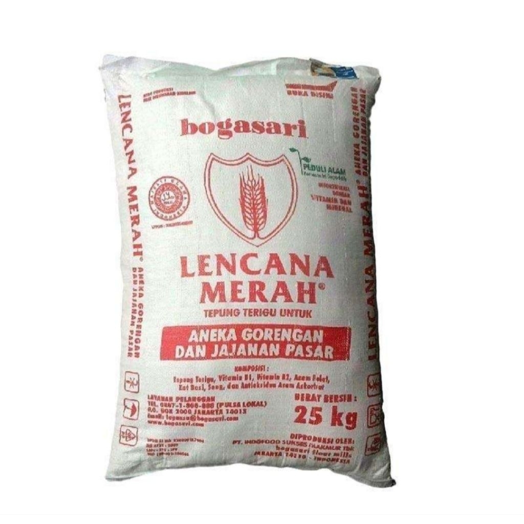 TEPUNG TERIGU LENCANA MERAH 25 KG