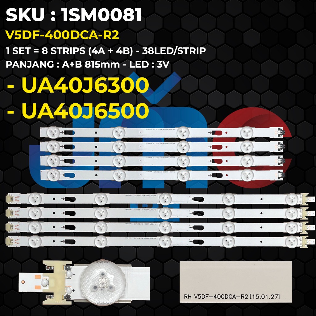 Backlight TV Samsung 40 Inch UA40J6300 UA40J6500 V5DF-400DCA-R2
