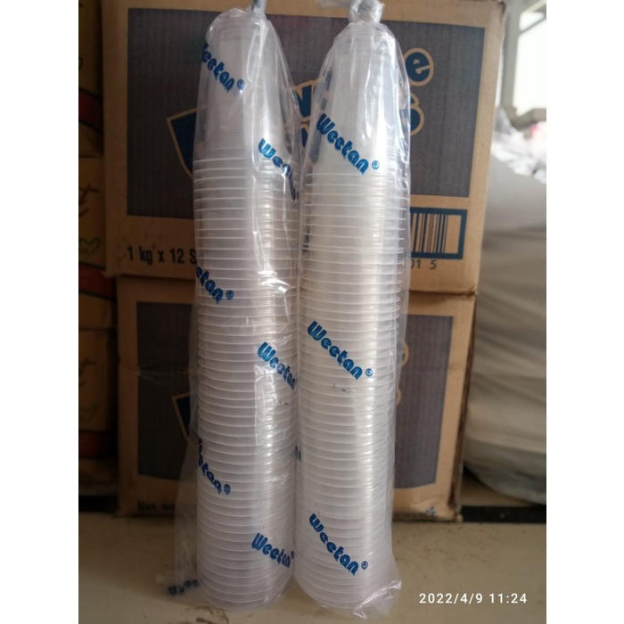Gelas Plastik Cup Aqua 220 Ml