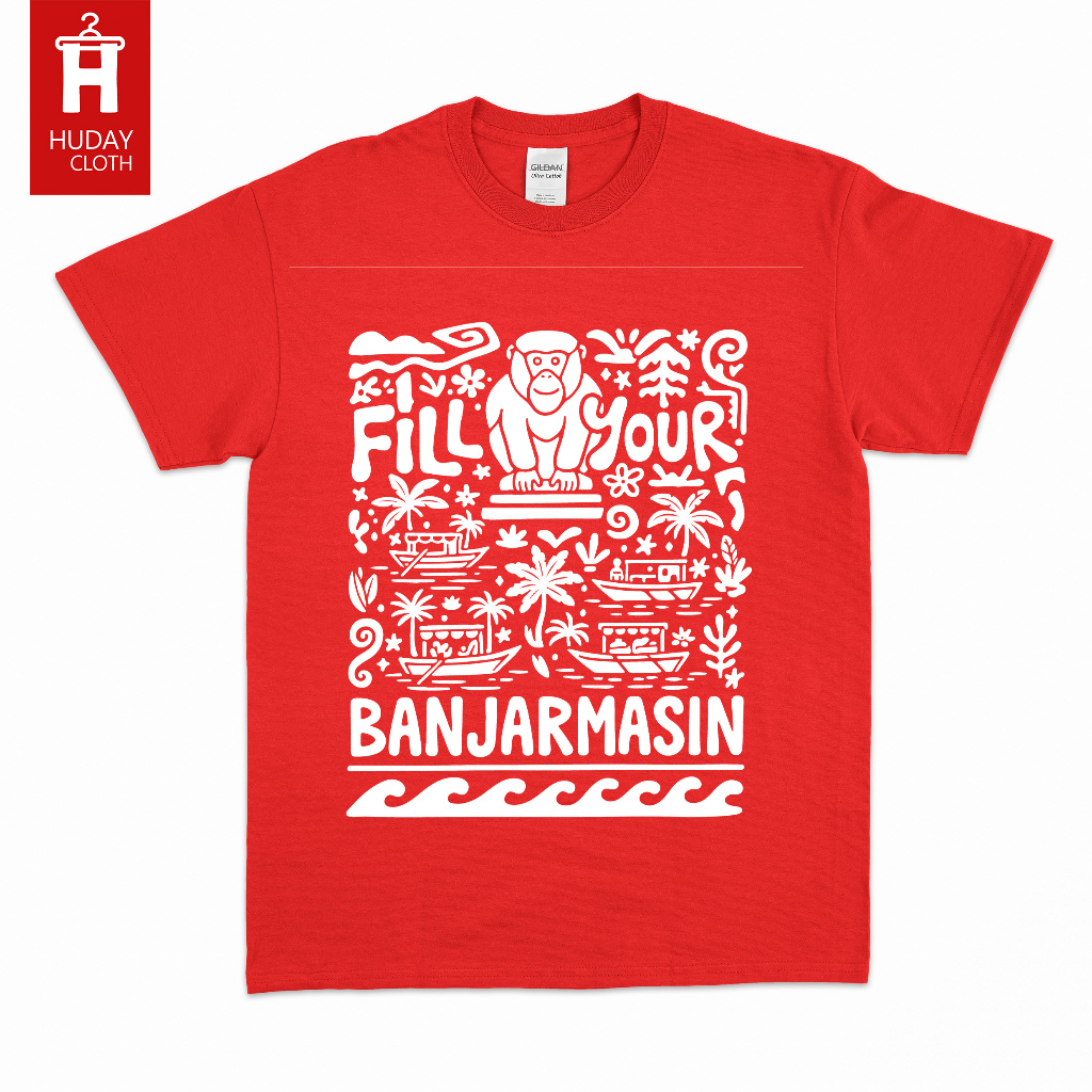 KAOS BANJARMASIN / BAJU ATASAN PRIA WANITA PREMIUM COTTON / KOTA / INDONESIA