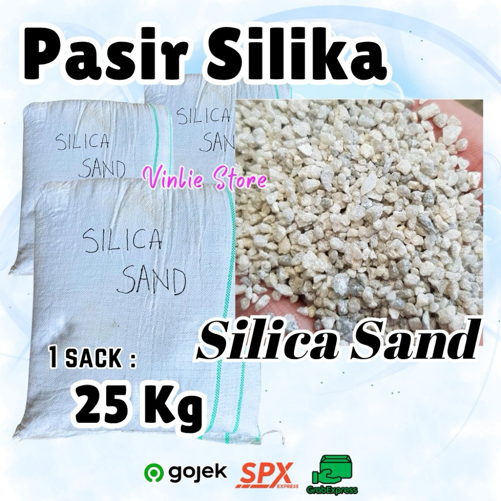 Pasir Silika Super 25kg / Pasir Silika 25kg Untuk Filter Air Efektif / Silica Sand isi 25kg / Pasir 