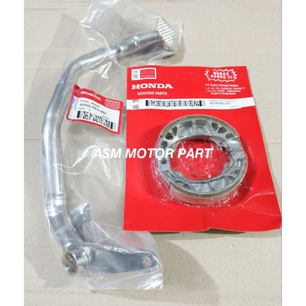 INJAKN REM PEDAL REM+KAMPAS REM BELAKANG SUPRA X LAMA SUPRA FIT OLD/LAMA SUPRA X (PEDAL REM+KAMPAS R