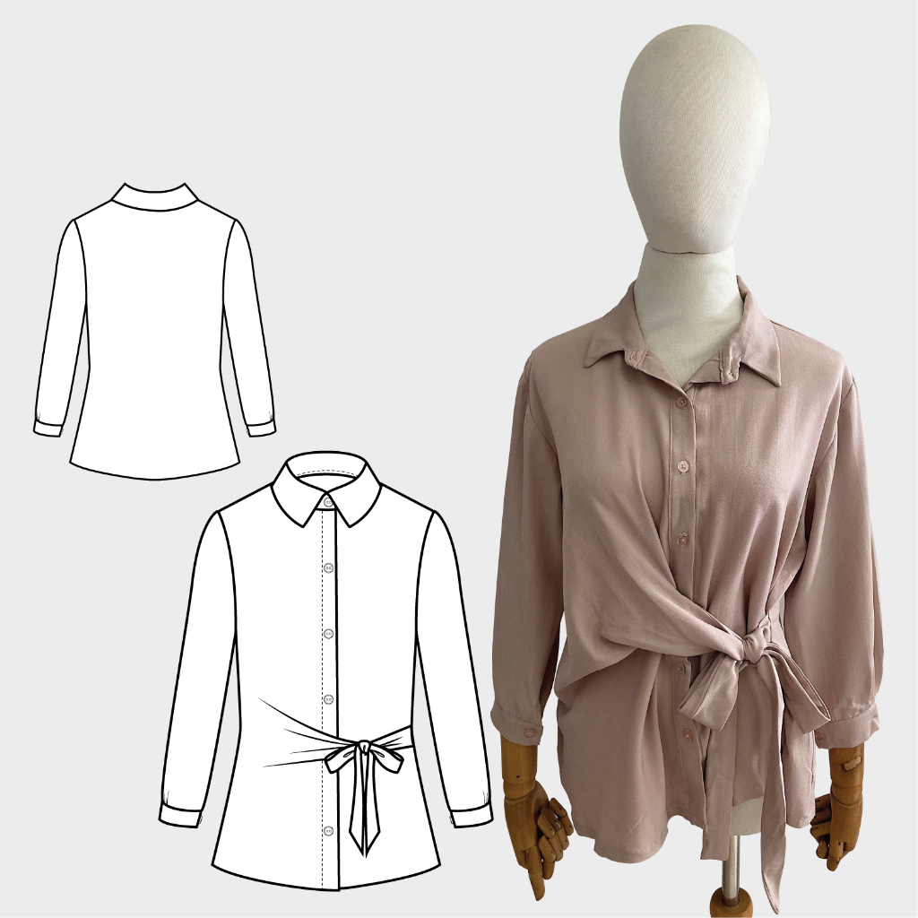 [Sample Jahitan] Alba Shirt size L