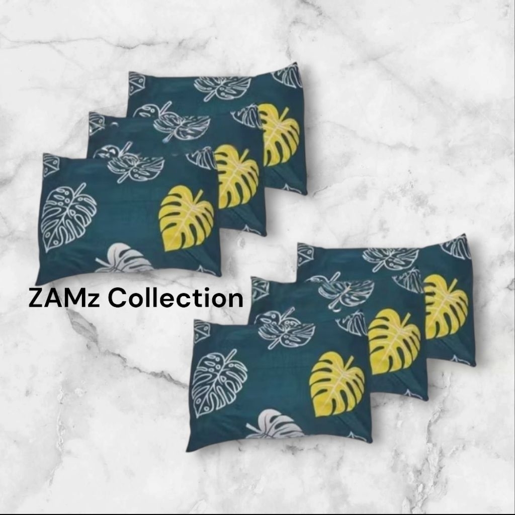 Sarung Bantal Resleting Bahan Katun Motif Terbaru Isi 6 Pcs Harga Grosir