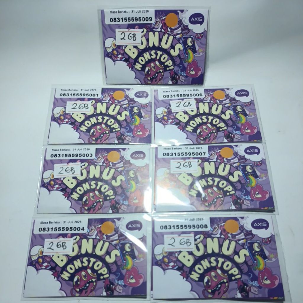 Nomor Cantik Axis Triple Urut Rapi 0831 555