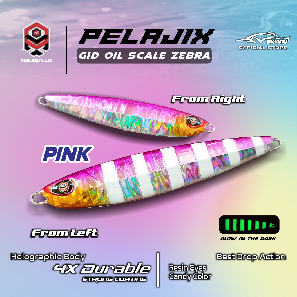 Mongkalo Pelajix Minyak GID-Zebra noMotif Candy 40 Pink