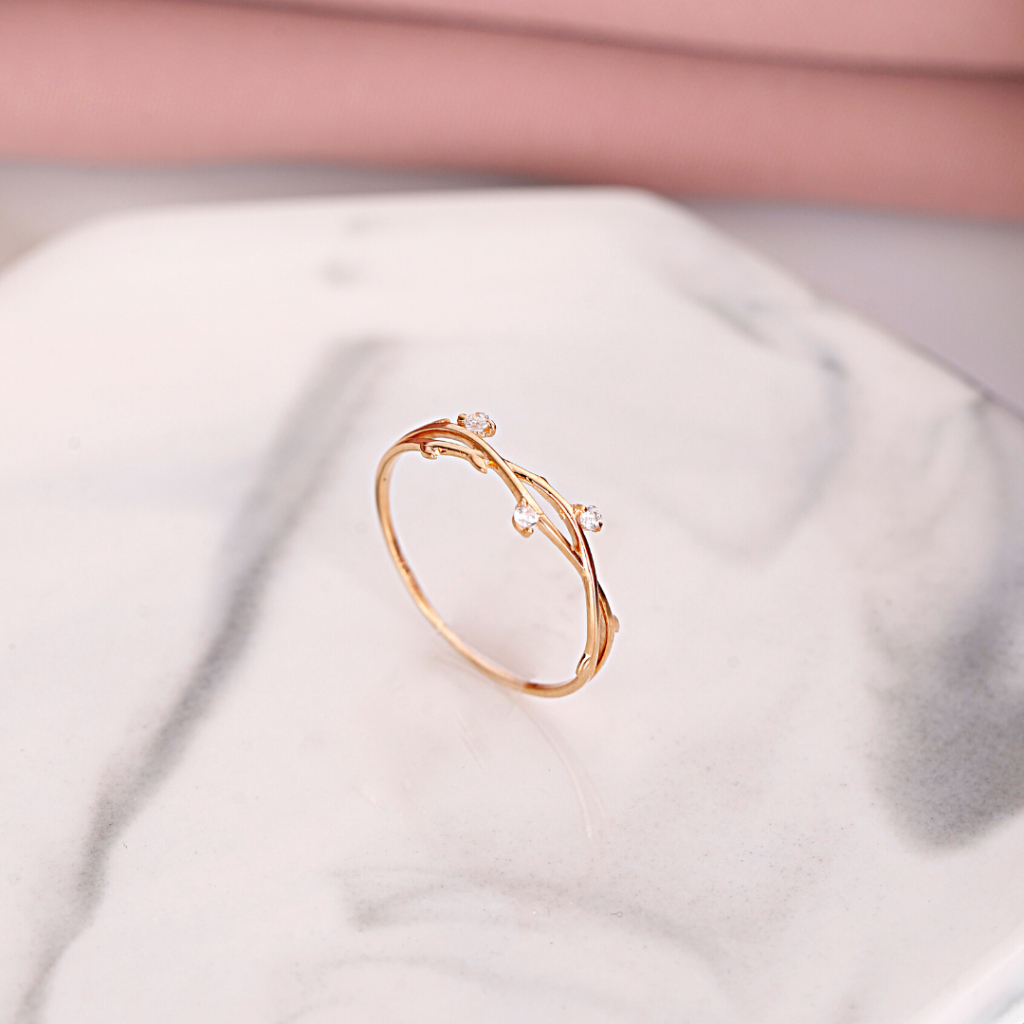 Cincin Emas Twisty - Toko Emas Gadjah