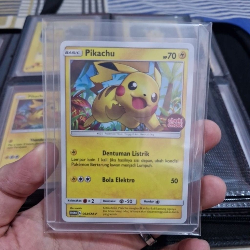 pokemon kartu pikachu choki choki promo