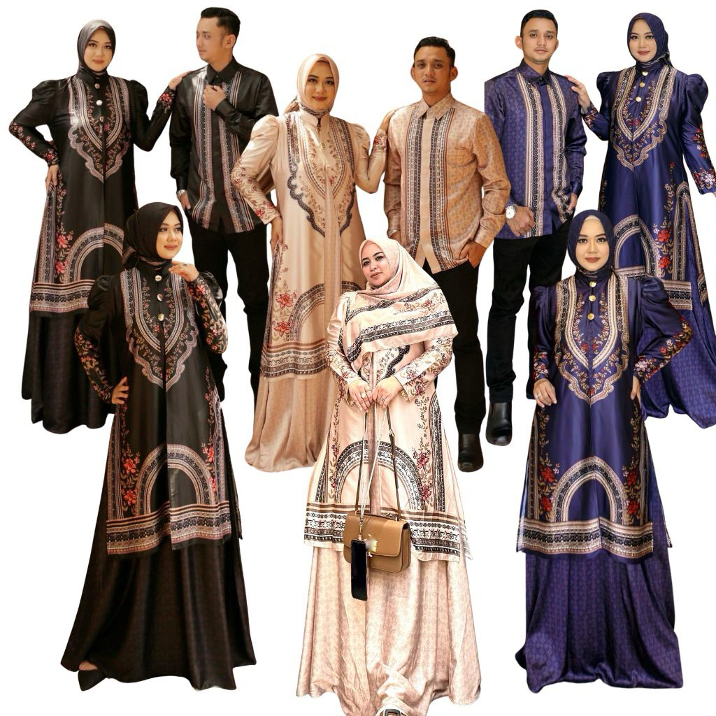 AURAKAY GAMIS DRESS RODHIYAH SET HIJAB 7542 ORI BY AURAKAY