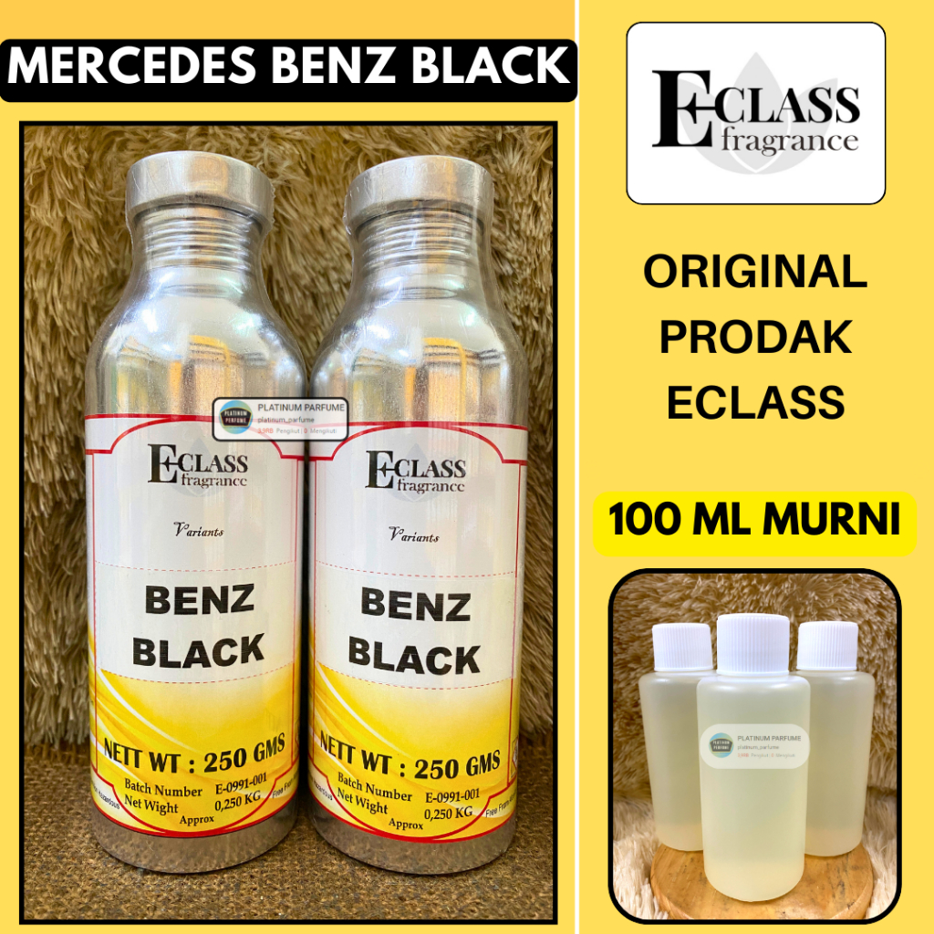 Bibit Parfum MERCEDES BENZ BLACK Repack Murni 100 ML Berkualitas ECLASS Fragrance - LUXUS CLUB MAN (