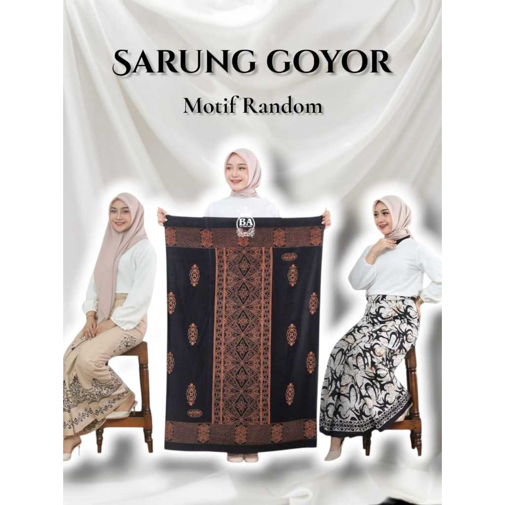 Sarung Mbak Santri Rayon Batik Printing Sarung Goyor Wanita Sarung Batik Agung
