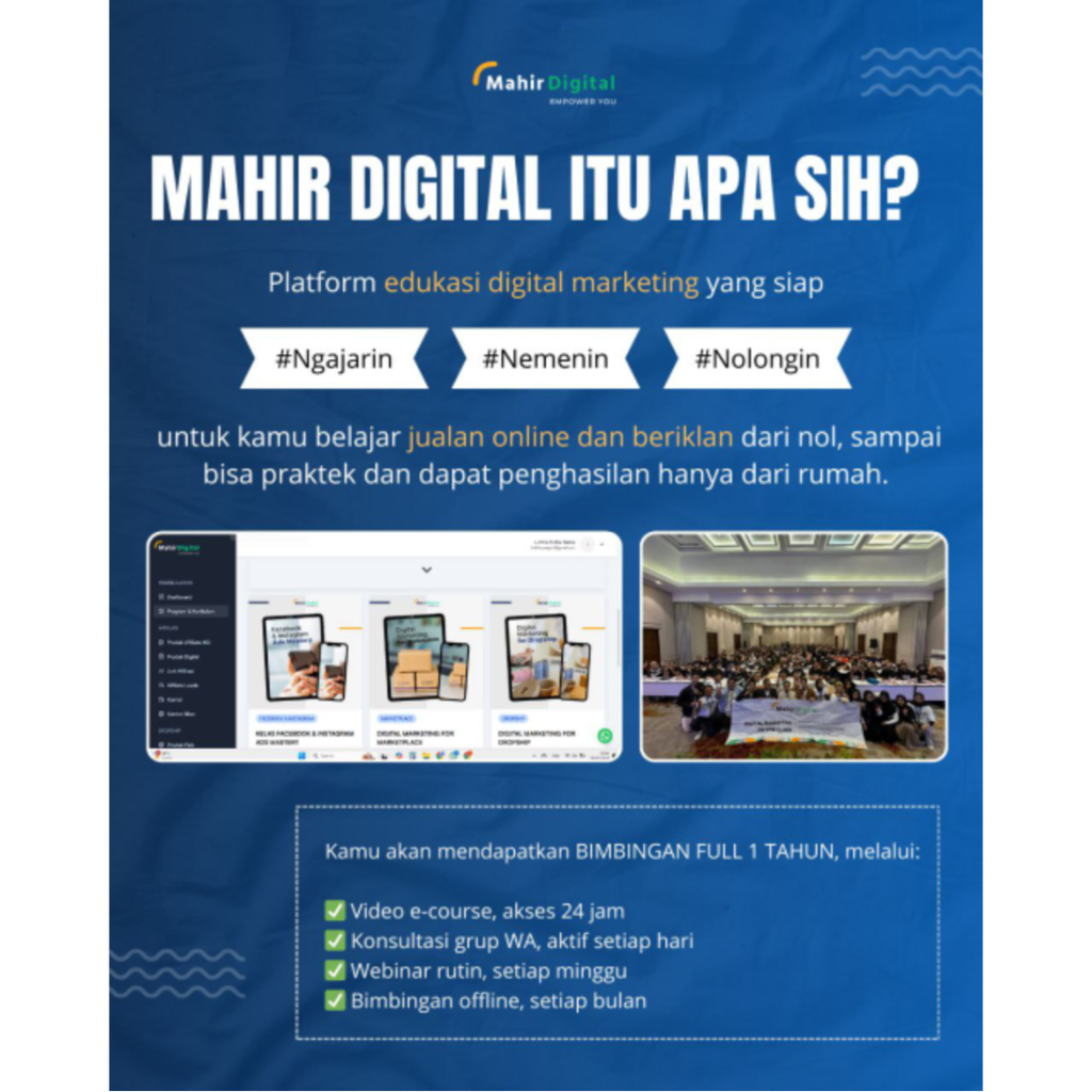 Buku ECourse Digital Marketing (Belajar 1 Tahun)