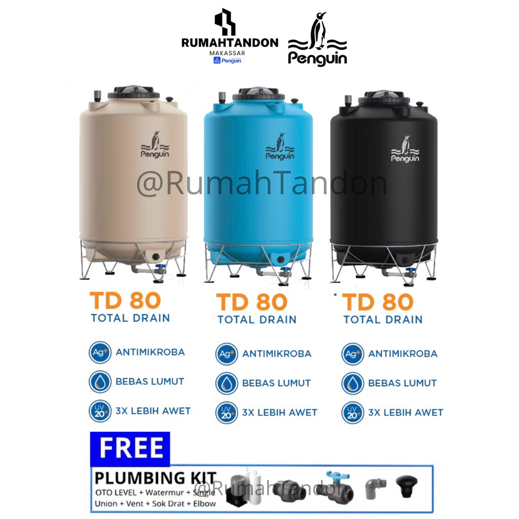 tangki air / tandon air / tangki penguin 800 liter - TD 80 Penguin