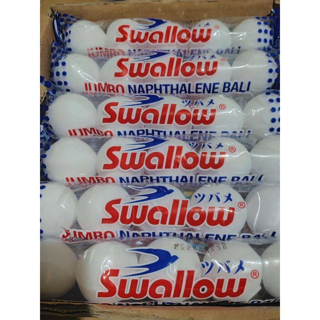 Swallow Kamper Ball Jumbo Naphthalene Ball | Kamper Putih Isi 5