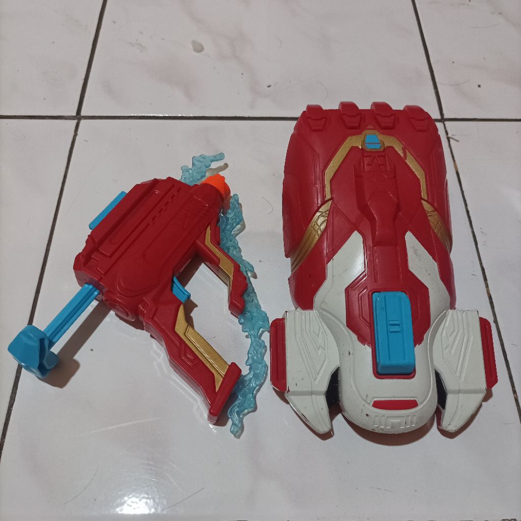 Original Paket Take All Nerf Ironman Combo Blaster Senjata Gaunlet