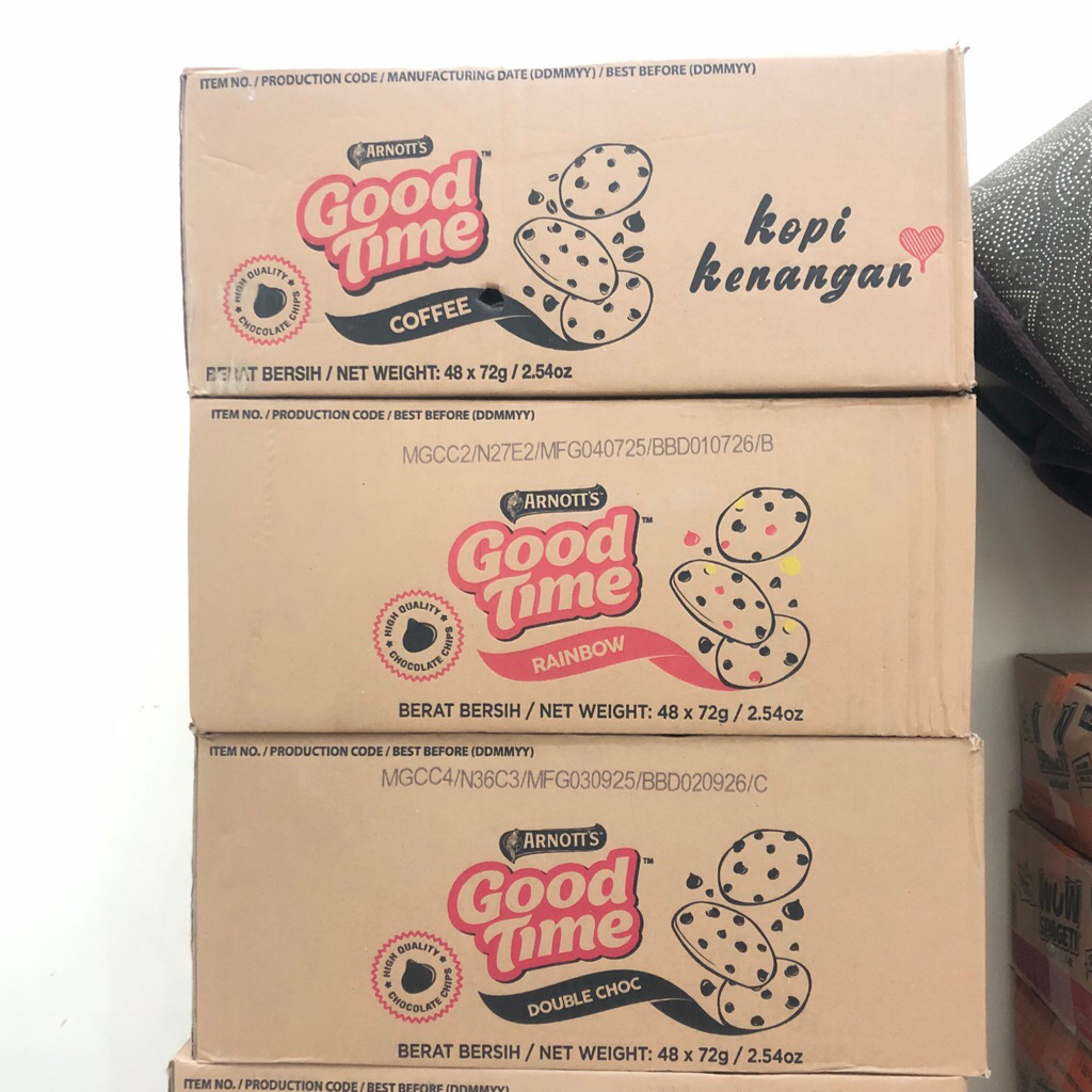 1 DUS / KARTON GOOD TIME COOKIES 72 G x 48 PCS