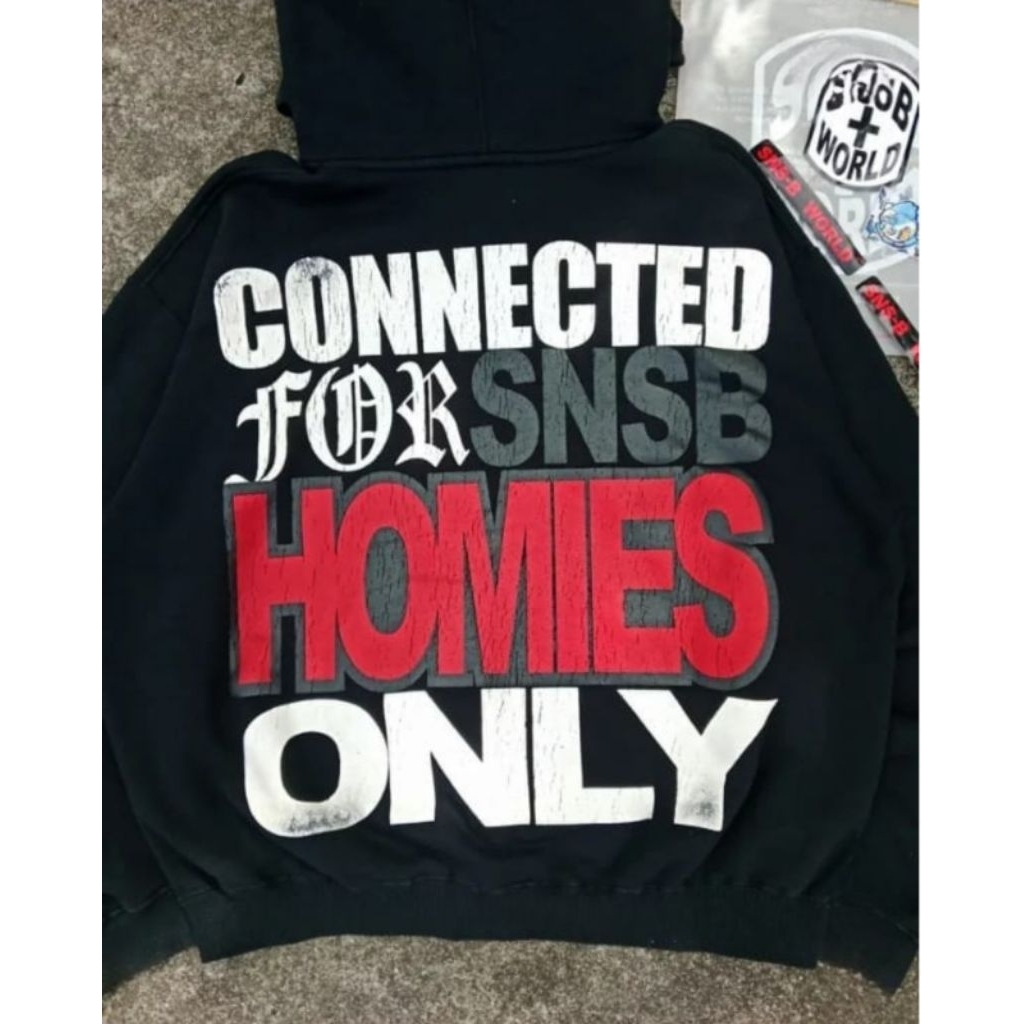 SWEATER HOODIE BOXY SNSB CFHO OVERSIZE UNISEX PRIA WANITA COD BAYAR DITEMPAT