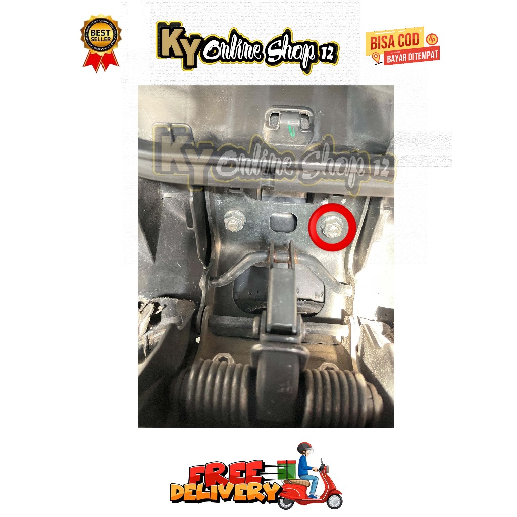 MUR KAITAN JOK ( 1 MUR ) MODEL BOLONG PCX VARIO BEAT DELUXE SCOOPY ADV STYLO GENIO SPACY 110 125 150