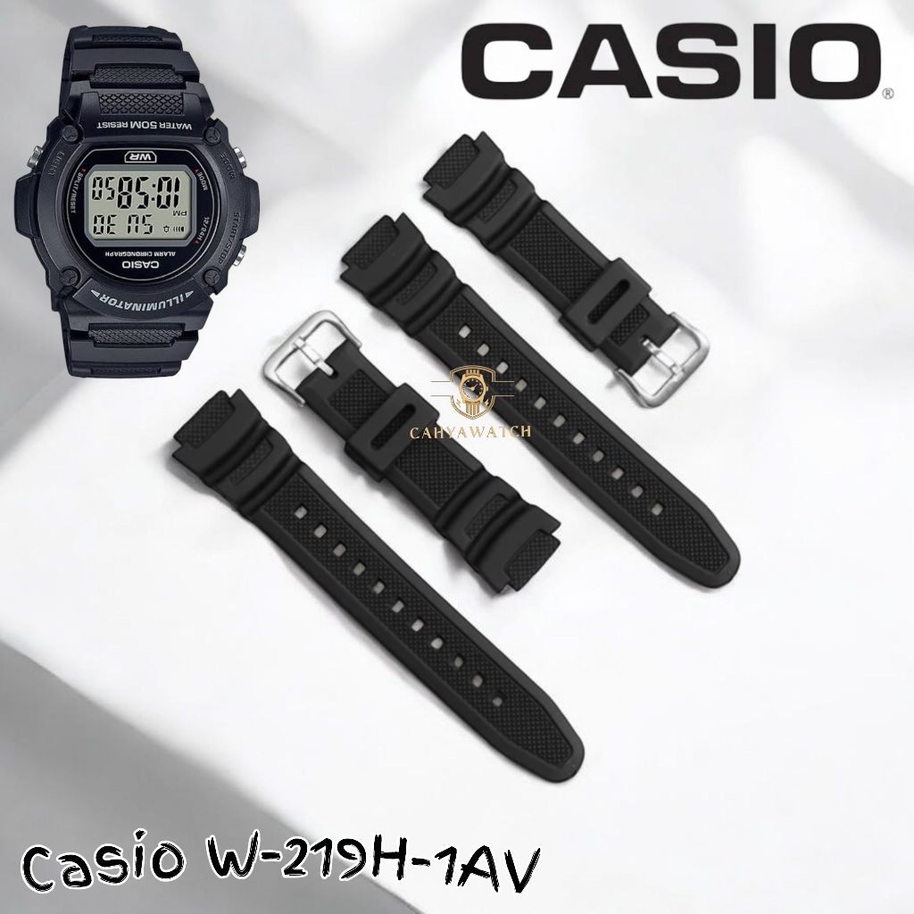 Tali Jam Tangan Casio W-219H Strap Jam Casio W-219H Rubber