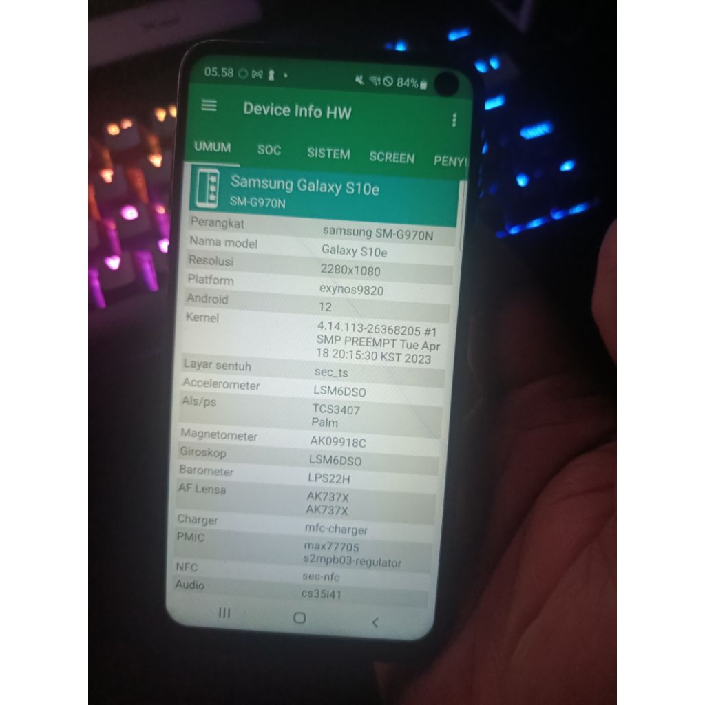 s10e inter bahan dex