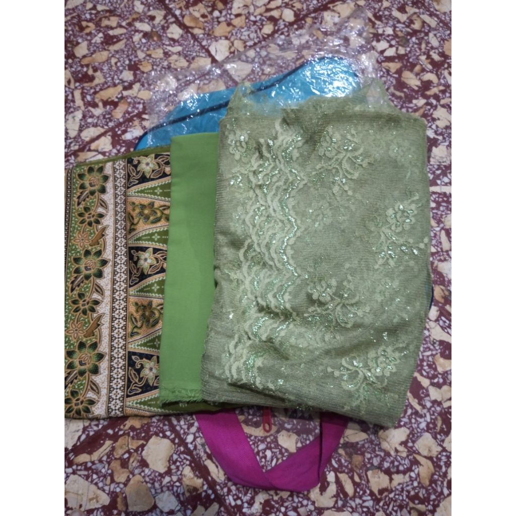 kain bahan kebaya 1 stel