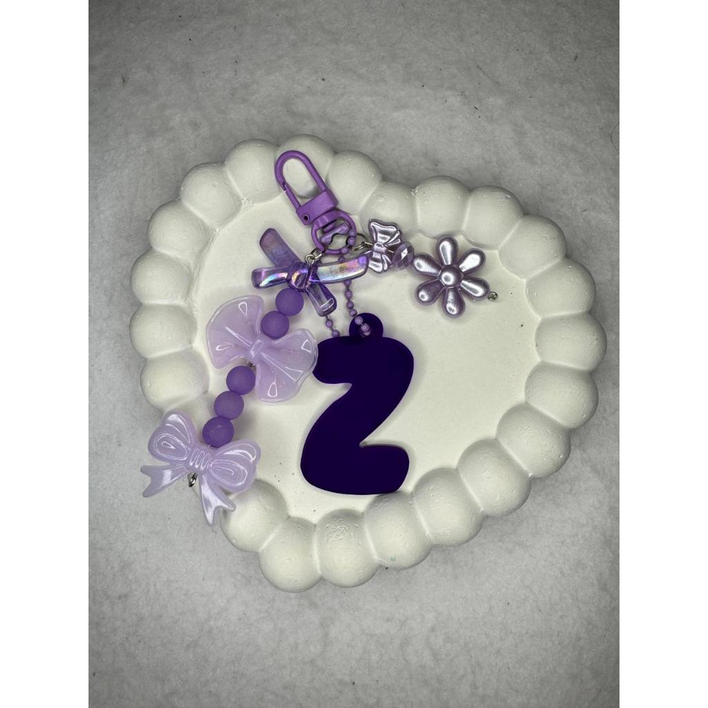 Gantungan Huruf Alphabet Bag Charm Keychain Abjad Akrilik Bag Charm Keychain