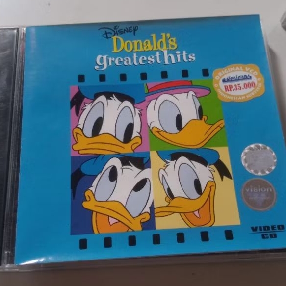 VCD Original Animasi Donald Duck - Greatest Hits Disney Teks Indonesia