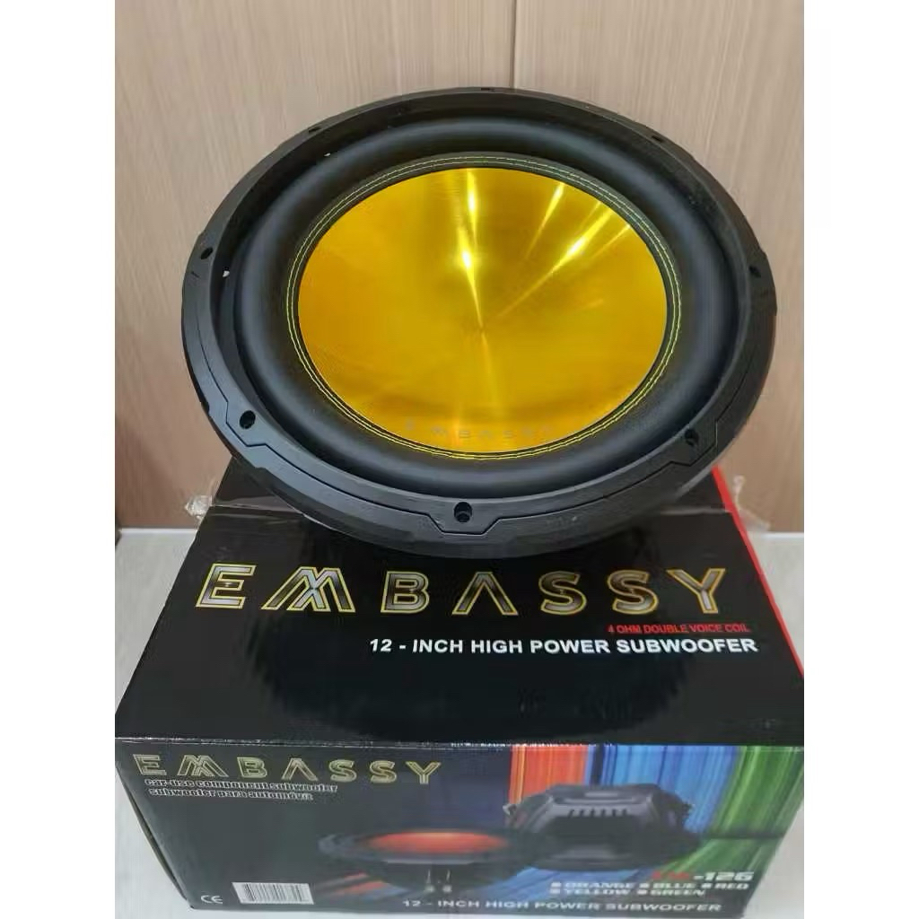 Subwoofer 12 inch Embassy EW-126 Double Coil Bokong Gede 600W
