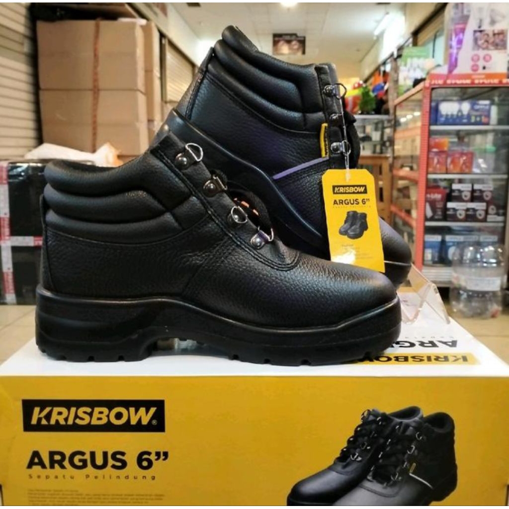 Sepatu Safety Krisbow Argon 6 Inchi / Safety Shoes Krisbow 6 Inchi Argon