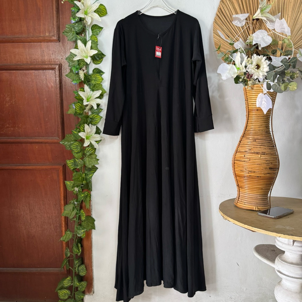 Gamis Hitam Jersey M