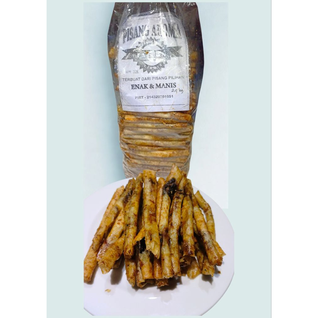 Pisang aroma 250gr.gurih manis/lumpia pisang coklat/pisang coklat/sale pisang