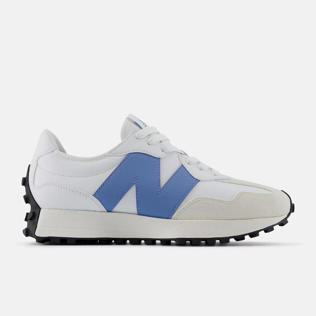Sepatu Sneakers Unisex New Balance 327 White with Blue Laguna Original U327SKB