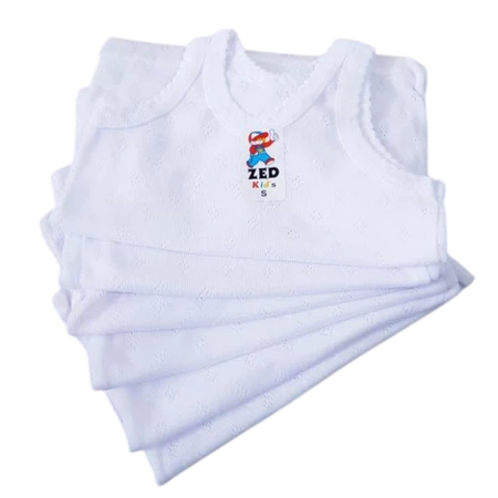 Singlet bayi zed kids putih / Kaos dalam bayi Zed Kids Size L Putih 3 pcs