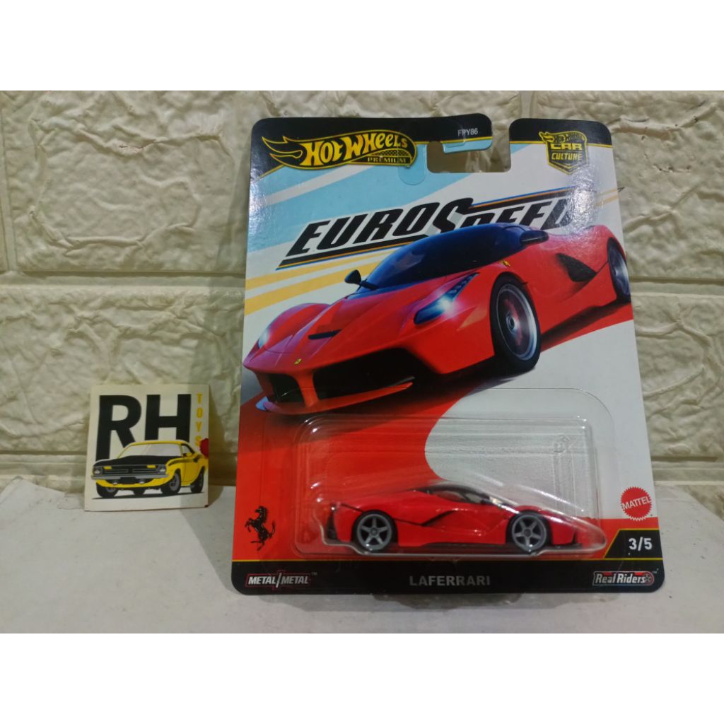 Hot Wheels LaFerrari Euro Speed Premium ban karet