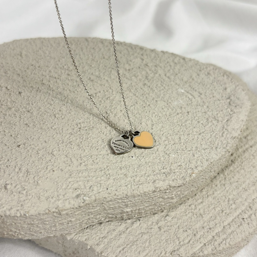 Tiffany and Co Double Heart Necklace