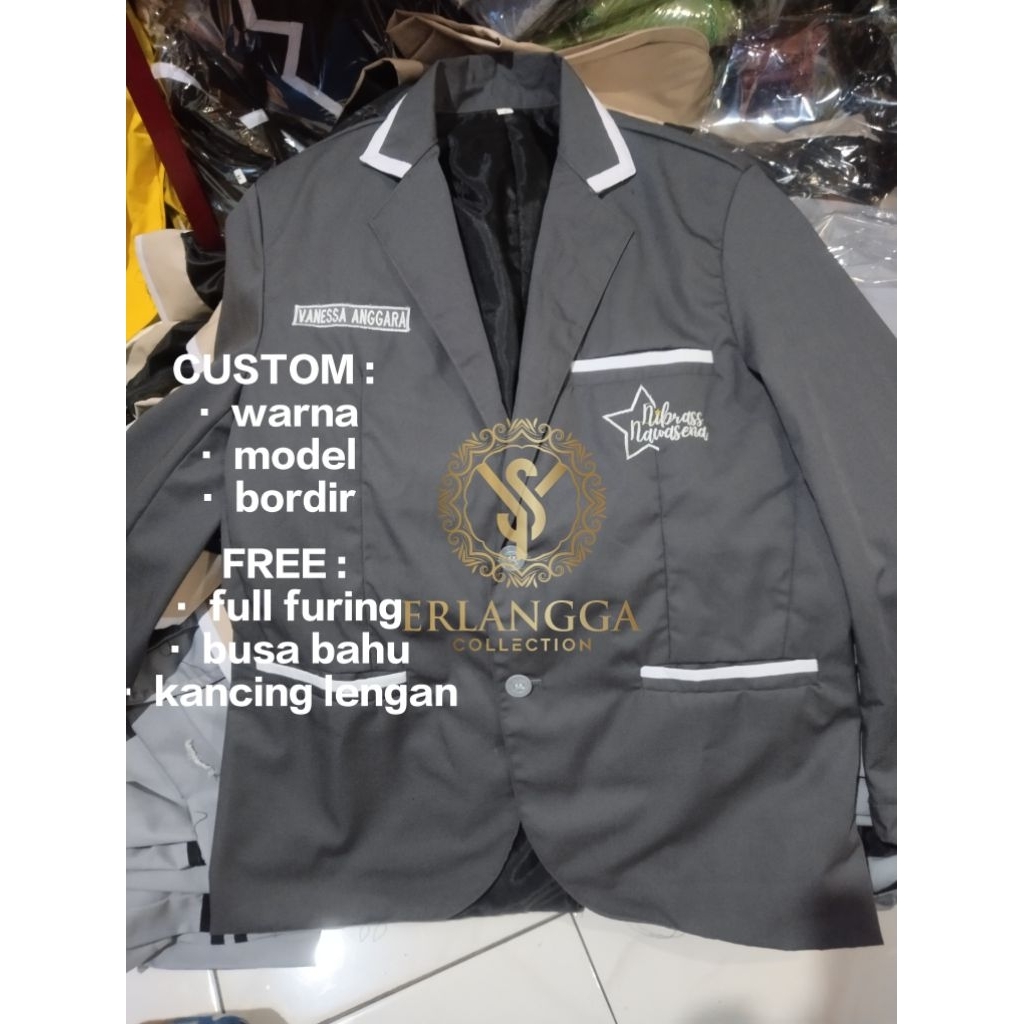 Almamater Sekolah Custom