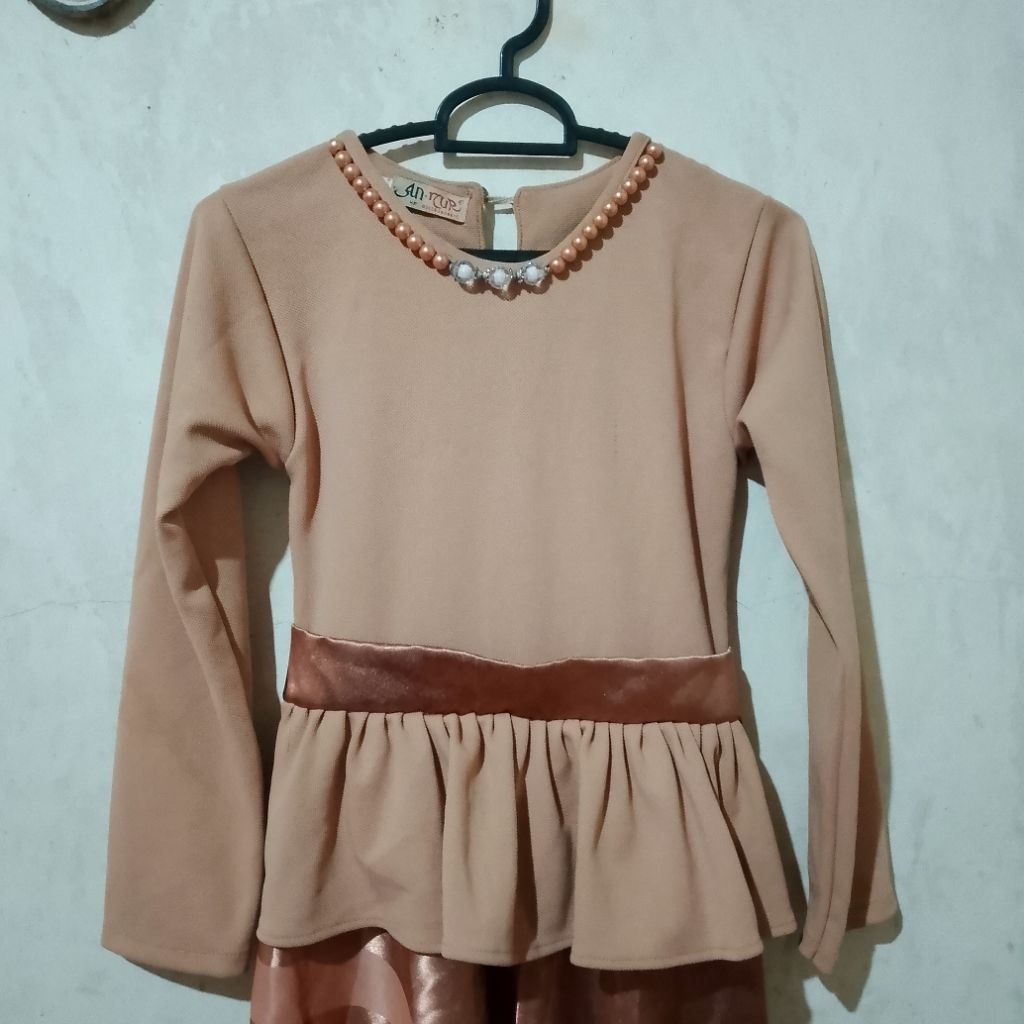 Prelove Gamis Gorden Jadul Coklat