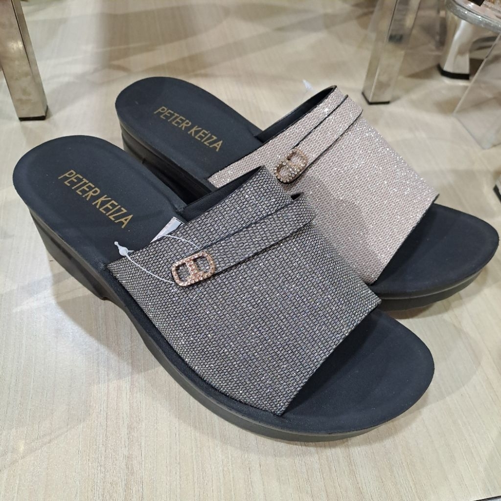 sandal wedges wanita peter keiza