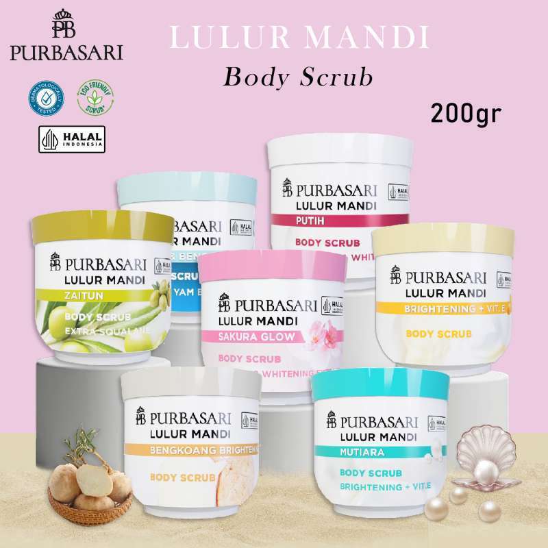 PURBASARI LULUR MANDI BODY SCRUB / Lulur Purbasari