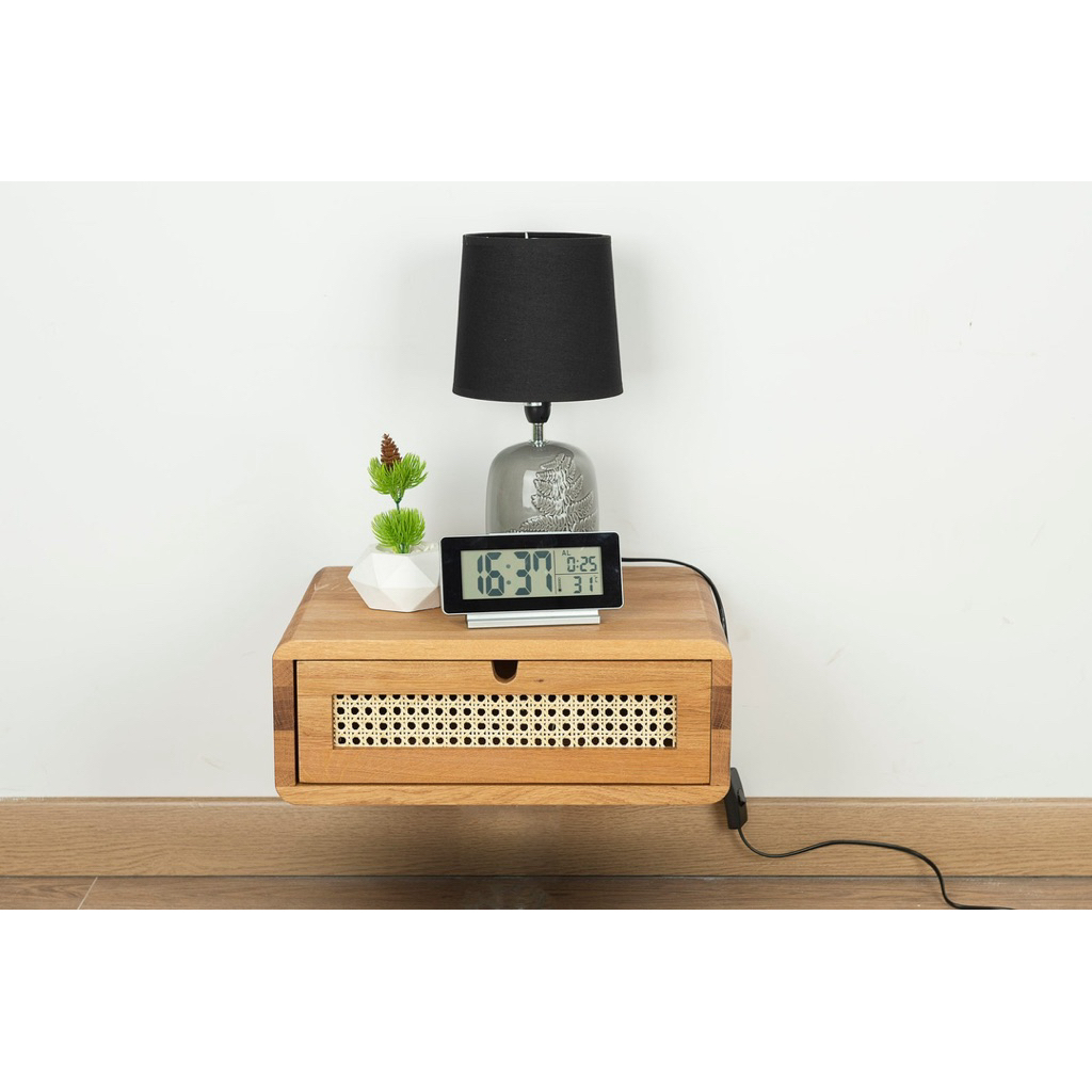 meja nakas gantung / nakas gantung kayu jati