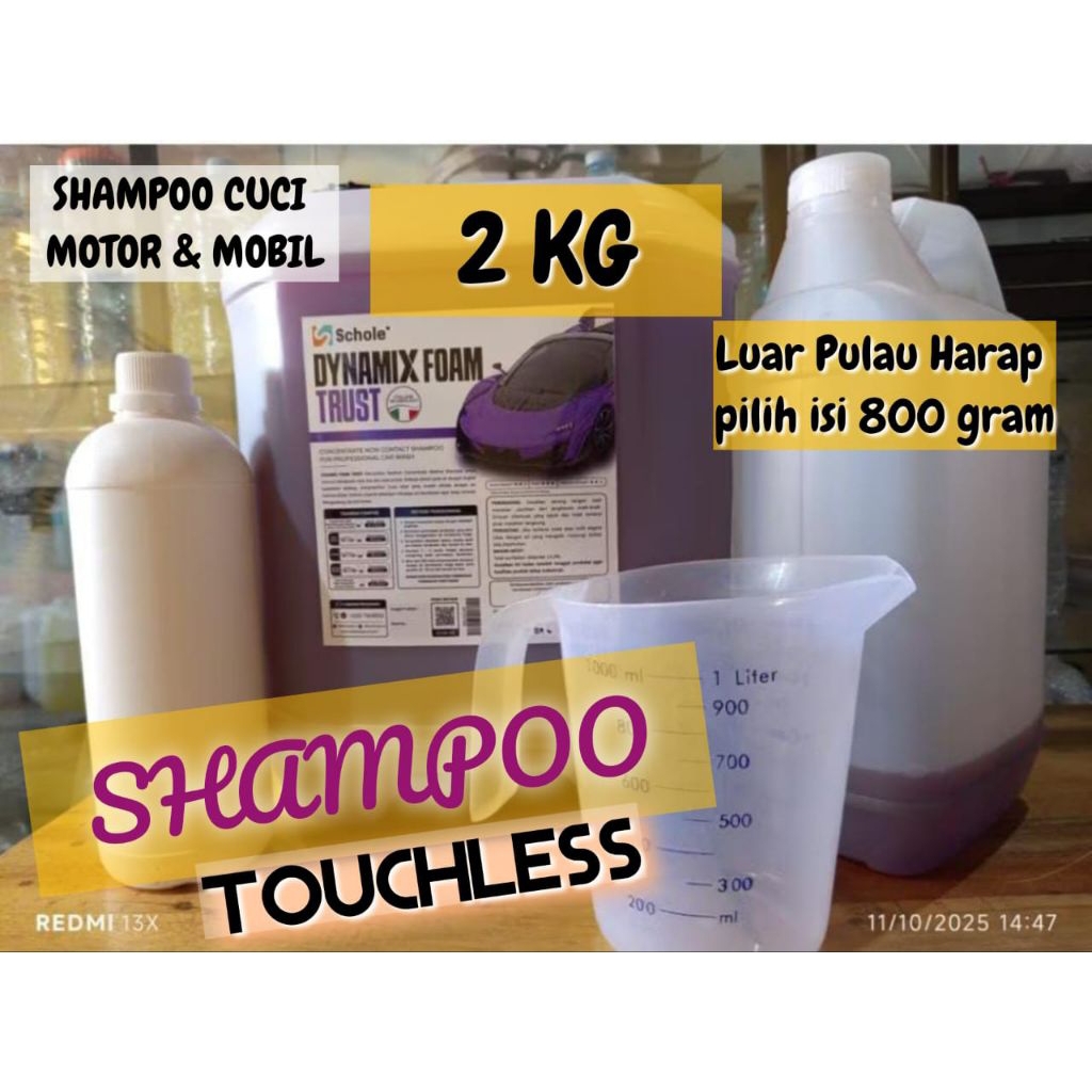 Shampo cuci kendaraan tanpa sentuh TOUCHLESS SCHOLE DYNAMIX foam Trust 2kg