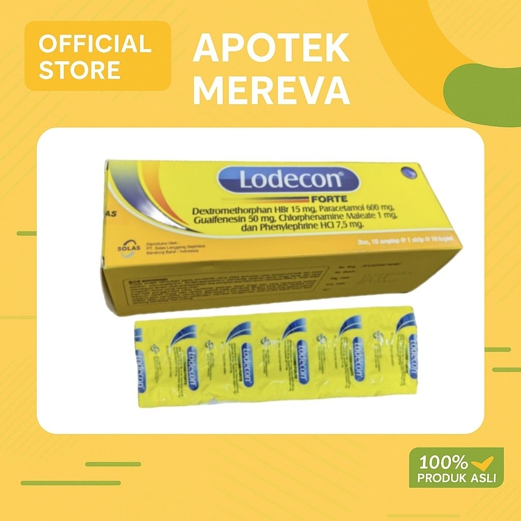 NEW LODECON FORTE 1 BOX @ 10 strip @ 100 tablet
