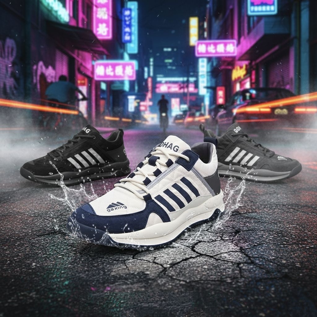 Sepatu Sneakers Casual Pria Import Gaxing Santai Model Korea Style Anti Slip - IAMKICKS GAXING