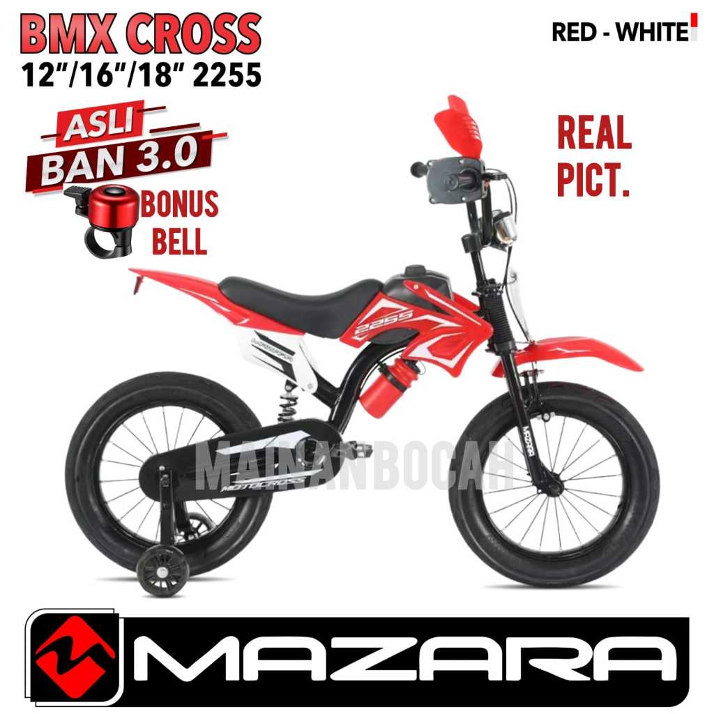 Sepeda Anak BMX 18 inch Trail mazara 2255 ban besar pakai shock breker sepeda model TERBARU