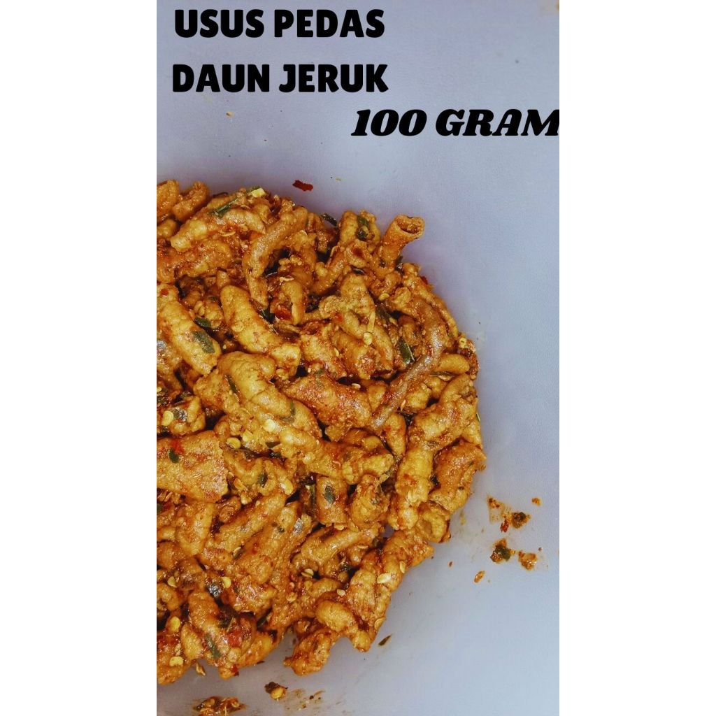 Usus Pedas Daun Jeruk Gurih Pedas 100 gram
