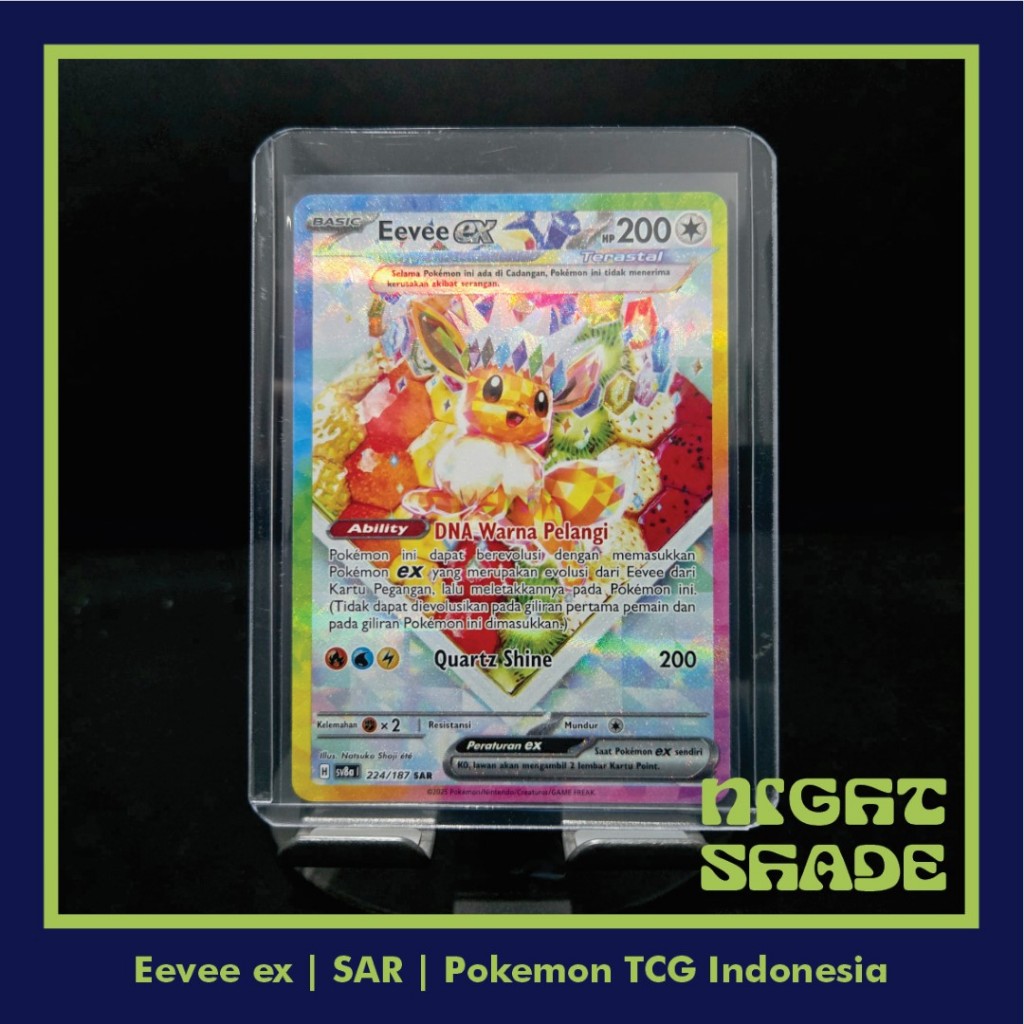 Eevee ex SAR Festival Terastal ex - Pokemon TCG Indonesia (eevee kue / eevee buah)