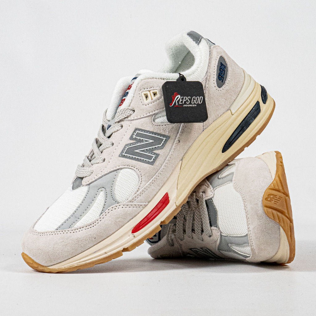 Sepatu New Balance NB 991V2 Vintage Made in England Sneakers Casual Gym Olahraga Jogging Joging Pria