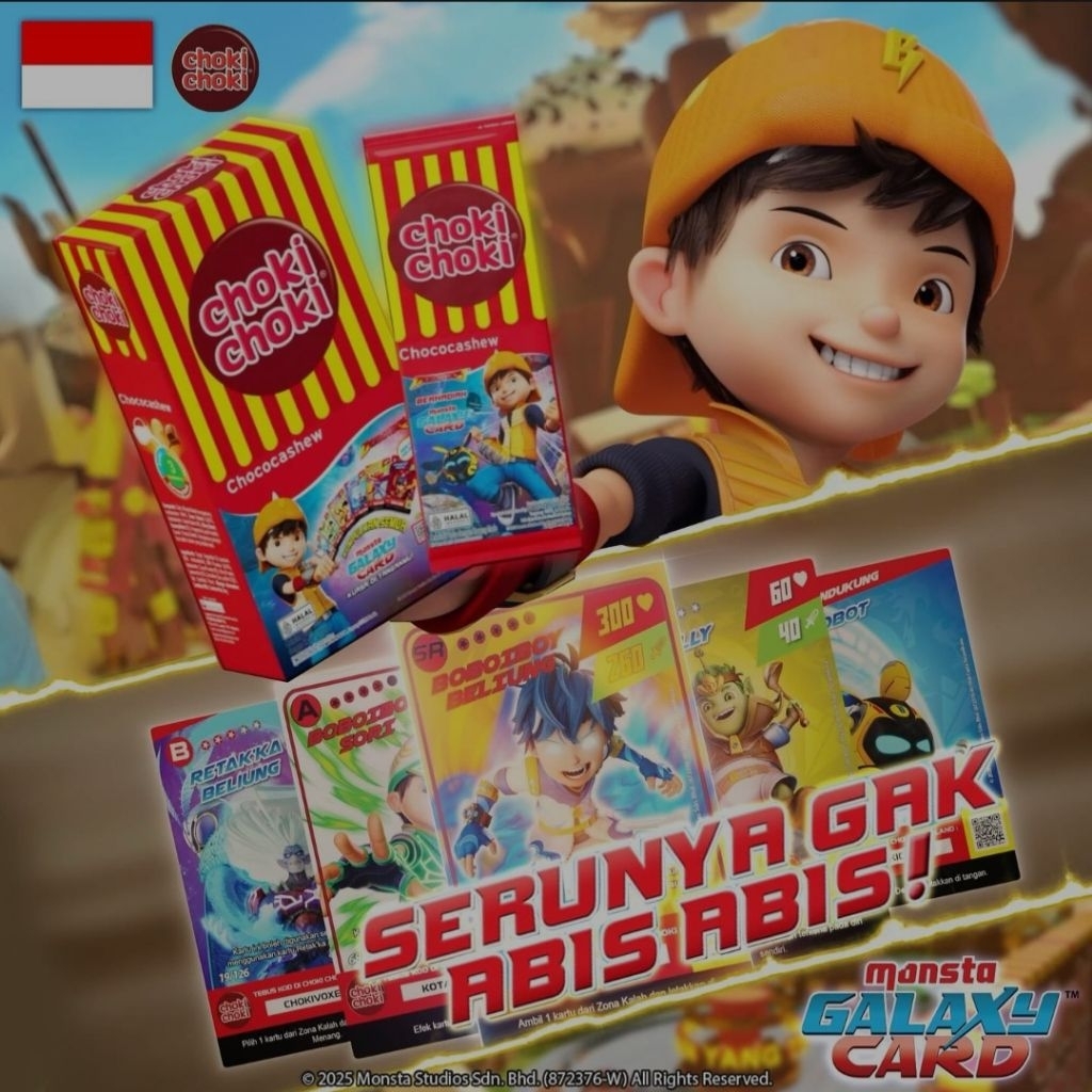 Choki-Choki Boboiboy Galaxy Card - Collection Card